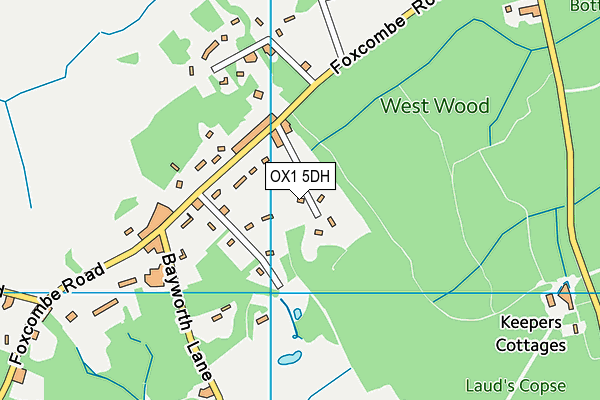 OX1 5DH map - OS VectorMap District (Ordnance Survey)