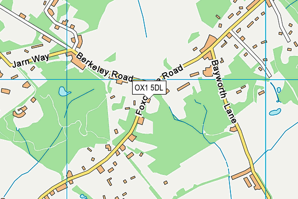 OX1 5DL map - OS VectorMap District (Ordnance Survey)