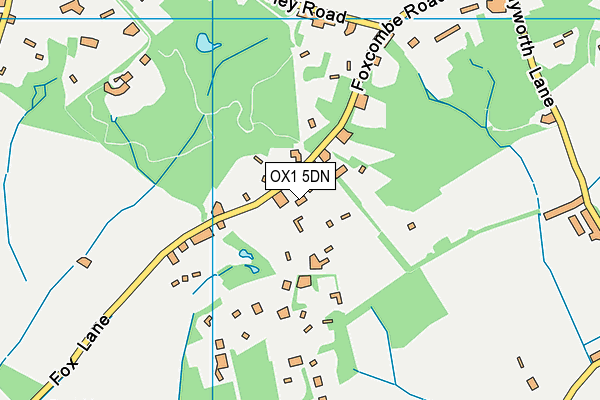 OX1 5DN map - OS VectorMap District (Ordnance Survey)