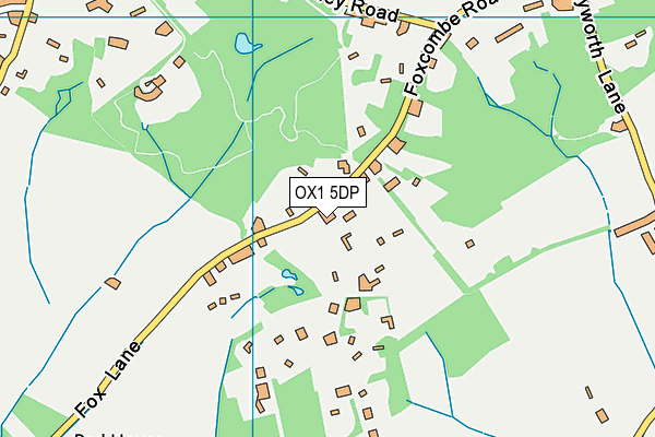 OX1 5DP map - OS VectorMap District (Ordnance Survey)