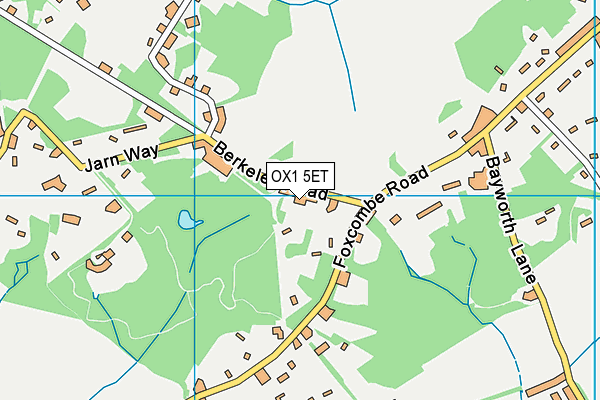OX1 5ET map - OS VectorMap District (Ordnance Survey)