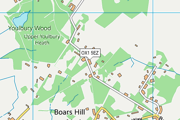 OX1 5EZ map - OS VectorMap District (Ordnance Survey)