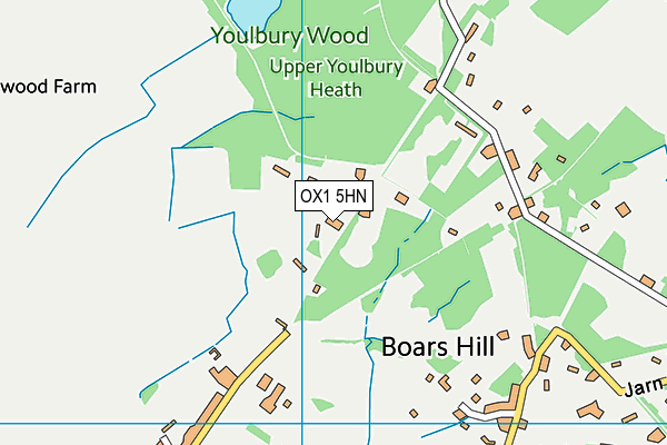 OX1 5HN map - OS VectorMap District (Ordnance Survey)