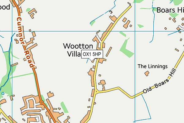 Wootton St Peter's Church of England Primary School map (OX1 5HP) - OS VectorMap District (Ordnance Survey)