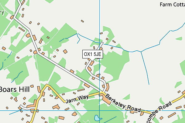 OX1 5JE map - OS VectorMap District (Ordnance Survey)