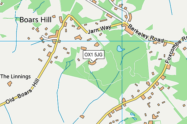 OX1 5JG map - OS VectorMap District (Ordnance Survey)