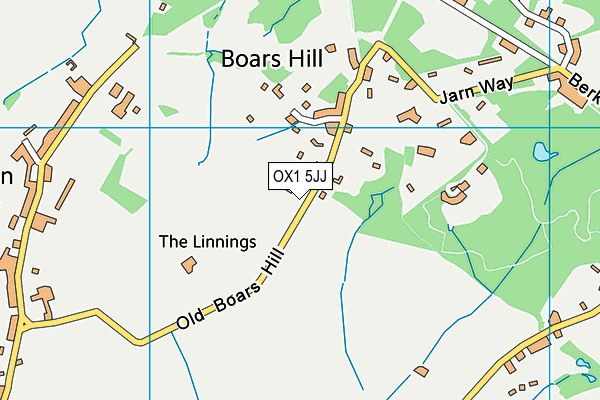 OX1 5JJ map - OS VectorMap District (Ordnance Survey)