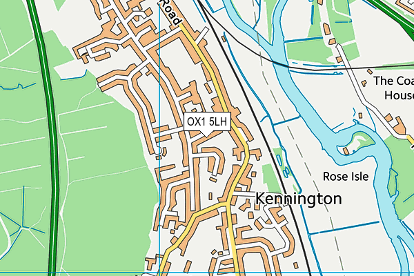 OX1 5LH map - OS VectorMap District (Ordnance Survey)