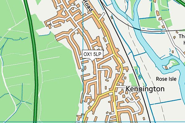 OX1 5LP map - OS VectorMap District (Ordnance Survey)