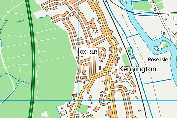 OX1 5LR map - OS VectorMap District (Ordnance Survey)