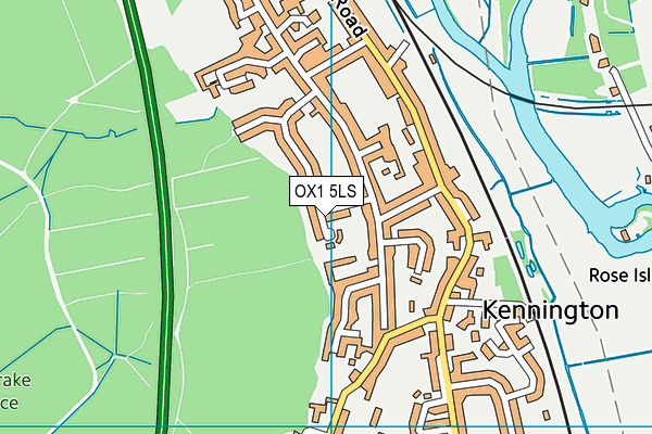 OX1 5LS map - OS VectorMap District (Ordnance Survey)