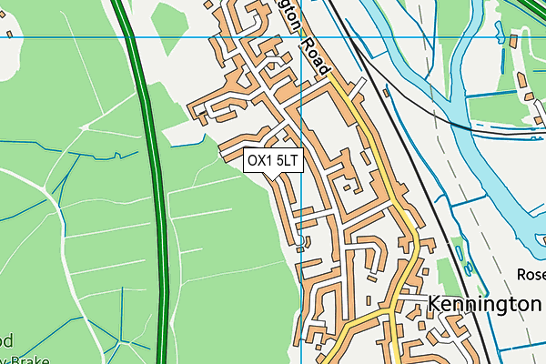 OX1 5LT map - OS VectorMap District (Ordnance Survey)