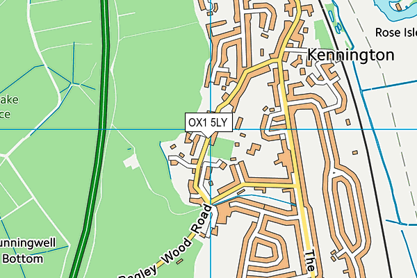 OX1 5LY map - OS VectorMap District (Ordnance Survey)