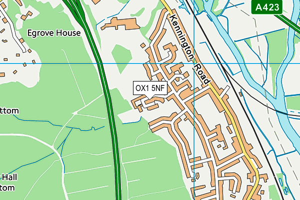 OX1 5NF map - OS VectorMap District (Ordnance Survey)