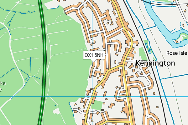 OX1 5NH map - OS VectorMap District (Ordnance Survey)