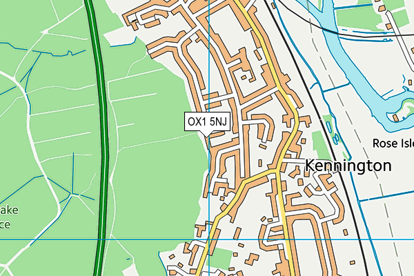 OX1 5NJ map - OS VectorMap District (Ordnance Survey)
