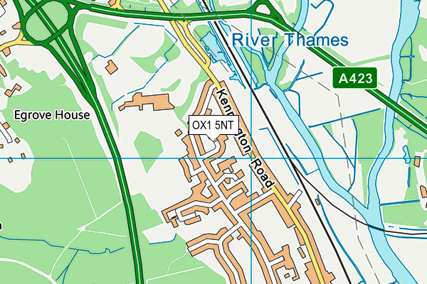 OX1 5NT map - OS VectorMap District (Ordnance Survey)