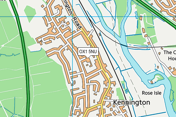 OX1 5NU map - OS VectorMap District (Ordnance Survey)