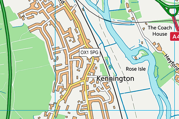 OX1 5PG map - OS VectorMap District (Ordnance Survey)