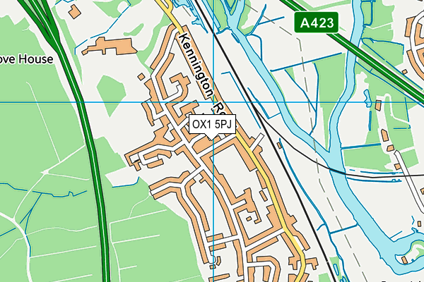 OX1 5PJ map - OS VectorMap District (Ordnance Survey)