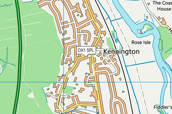OX1 5PL map - OS VectorMap District (Ordnance Survey)