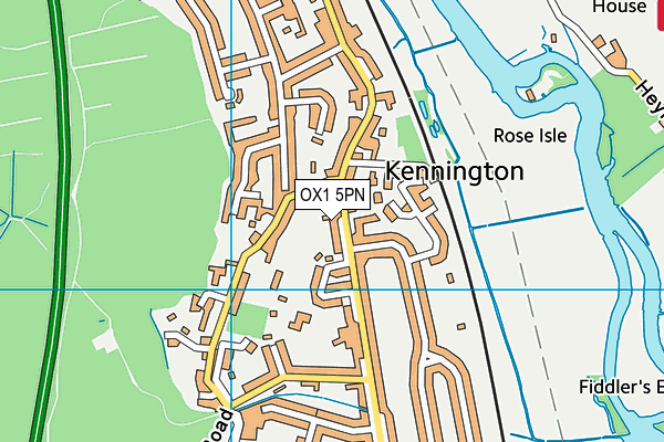 OX1 5PN map - OS VectorMap District (Ordnance Survey)