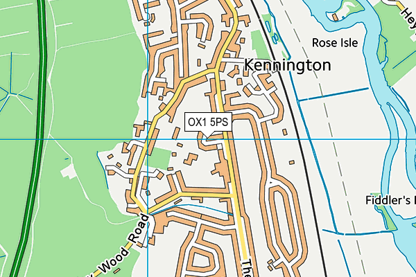 OX1 5PS map - OS VectorMap District (Ordnance Survey)