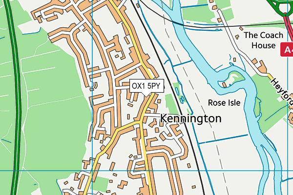 OX1 5PY map - OS VectorMap District (Ordnance Survey)