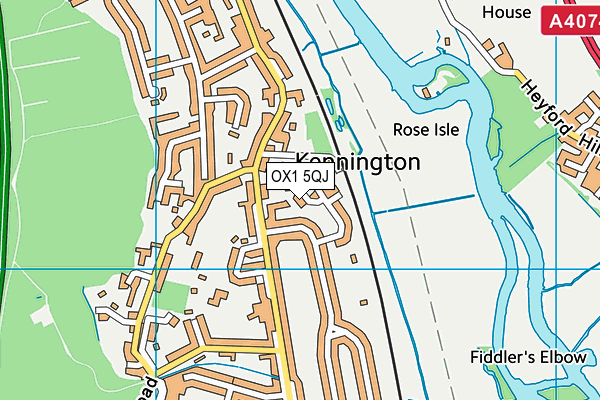 OX1 5QJ map - OS VectorMap District (Ordnance Survey)