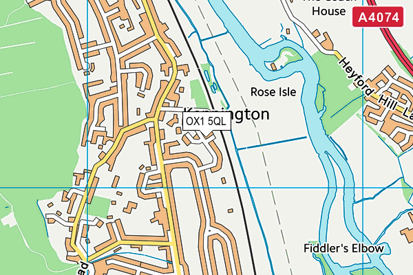 OX1 5QL map - OS VectorMap District (Ordnance Survey)