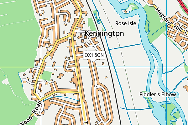OX1 5QN map - OS VectorMap District (Ordnance Survey)