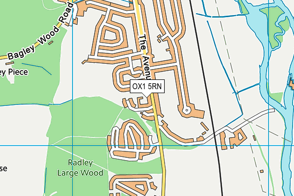 OX1 5RN map - OS VectorMap District (Ordnance Survey)