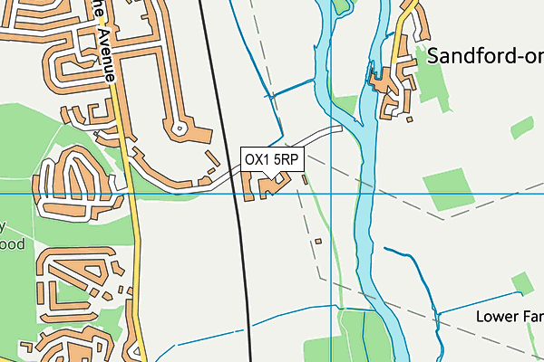 OX1 5RP map - OS VectorMap District (Ordnance Survey)