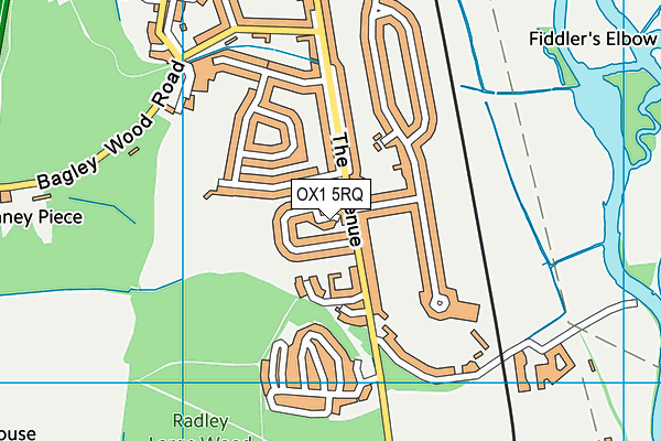 OX1 5RQ map - OS VectorMap District (Ordnance Survey)