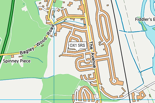 OX1 5RS map - OS VectorMap District (Ordnance Survey)