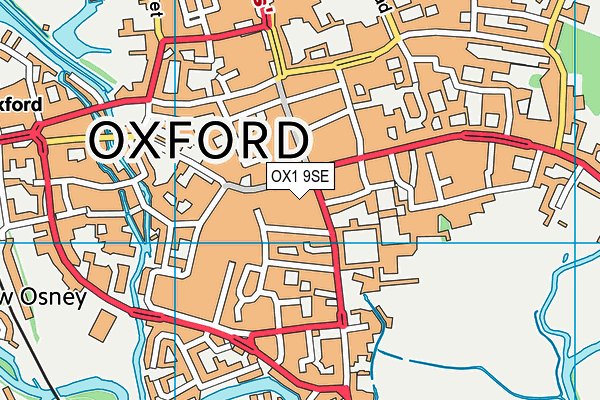 OX1 9SE map - OS VectorMap District (Ordnance Survey)