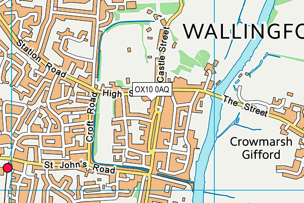 OX10 0AQ map - OS VectorMap District (Ordnance Survey)