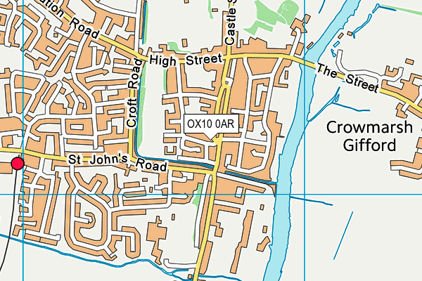 OX10 0AR map - OS VectorMap District (Ordnance Survey)