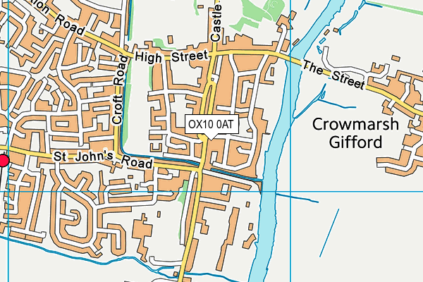 OX10 0AT map - OS VectorMap District (Ordnance Survey)