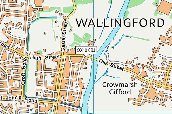 OX10 0BJ map - OS VectorMap District (Ordnance Survey)