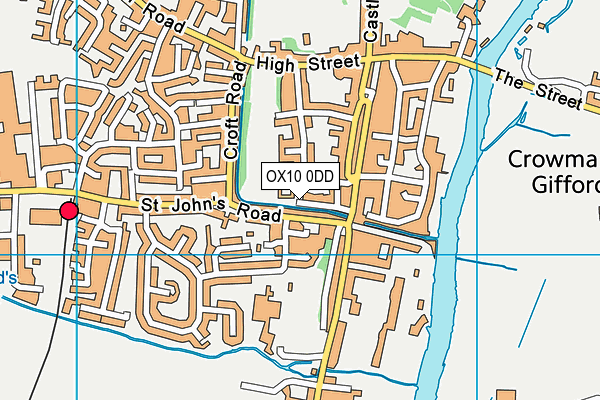 OX10 0DD map - OS VectorMap District (Ordnance Survey)