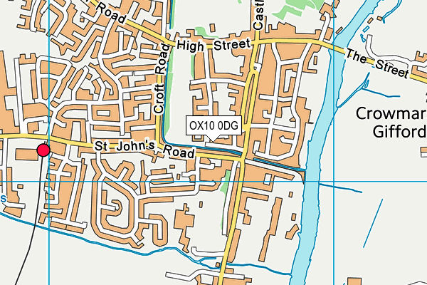 OX10 0DG map - OS VectorMap District (Ordnance Survey)