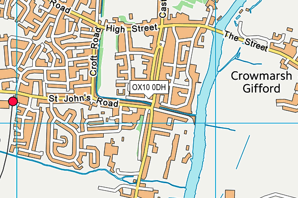 OX10 0DH map - OS VectorMap District (Ordnance Survey)