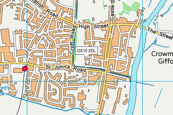 OX10 0DL map - OS VectorMap District (Ordnance Survey)