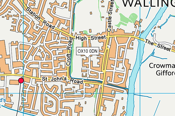 OX10 0DN map - OS VectorMap District (Ordnance Survey)