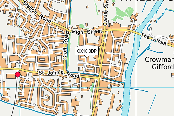 OX10 0DP map - OS VectorMap District (Ordnance Survey)