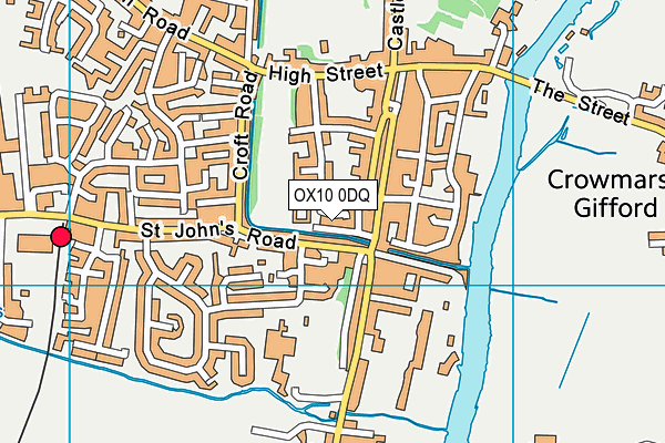 OX10 0DQ map - OS VectorMap District (Ordnance Survey)