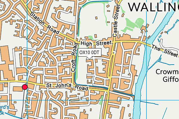 Kine Croft map (OX10 0DT) - OS VectorMap District (Ordnance Survey)