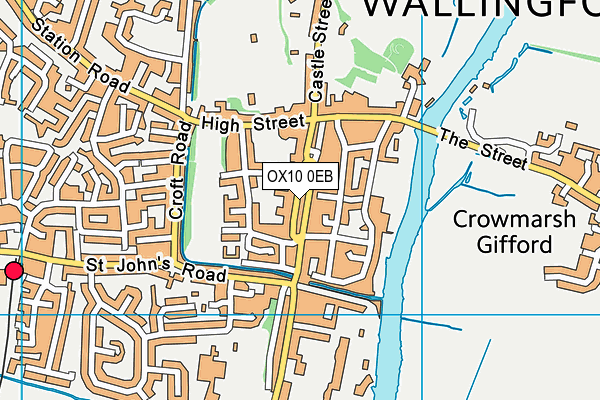 OX10 0EB map - OS VectorMap District (Ordnance Survey)