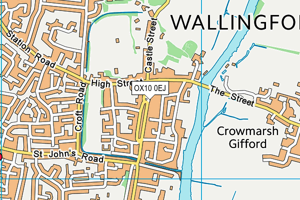 OX10 0EJ map - OS VectorMap District (Ordnance Survey)